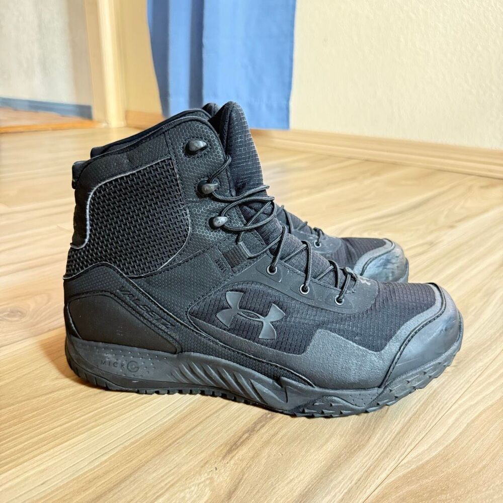 Under Armour Micro Valsetz RTS Mens Combat Hiking Boots Black  size 11 30210356-